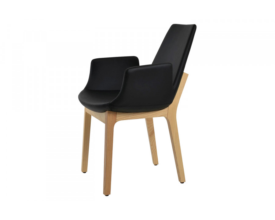 SohoConcept Eiffel Wood Armchair - Natural Ash Base