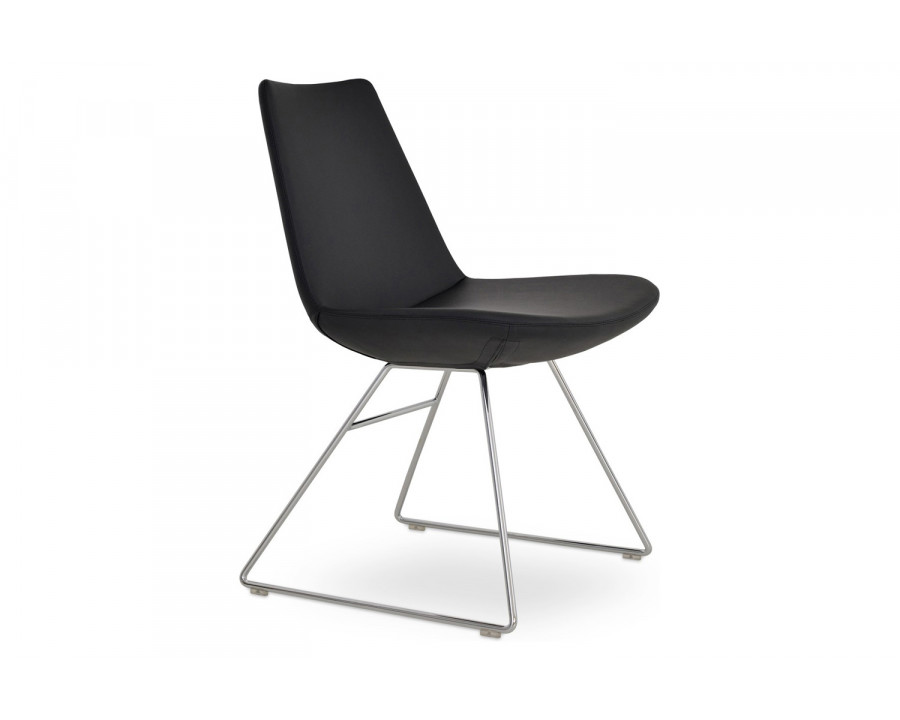 SohoConcept Eiffel Wire Chair - Black Powder Base