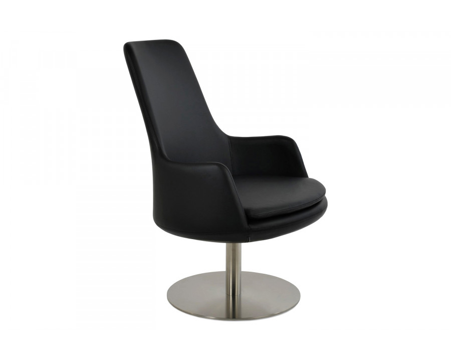 SohoConcept - Dervish High Back Swivel Round Lounge Chair