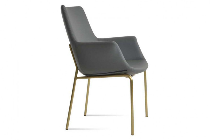 SohoConcept™ Bottega Harris Armchair HB - Gold Brass Base