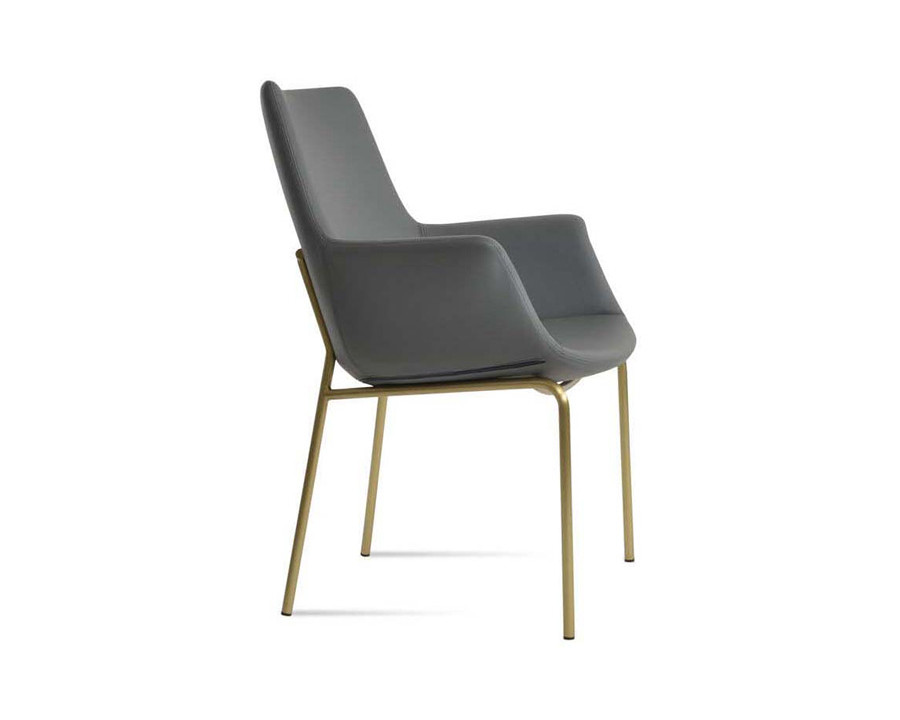 SohoConcept Bottega Harris Armchair HB - Chrome Base