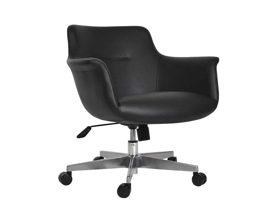 SohoConcept Bottega Arm Lounge Office Chair - Aluminum Base