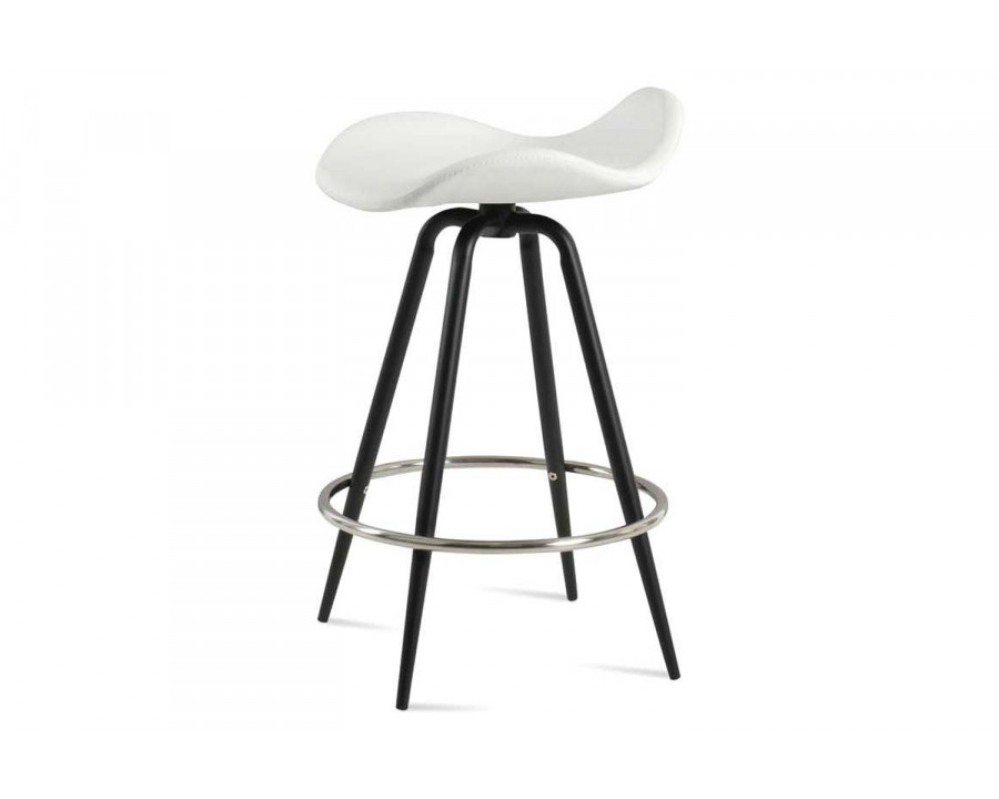 SohoConcept Falcon Max Swivel Stool Bar - Polished Stainless Steel Base