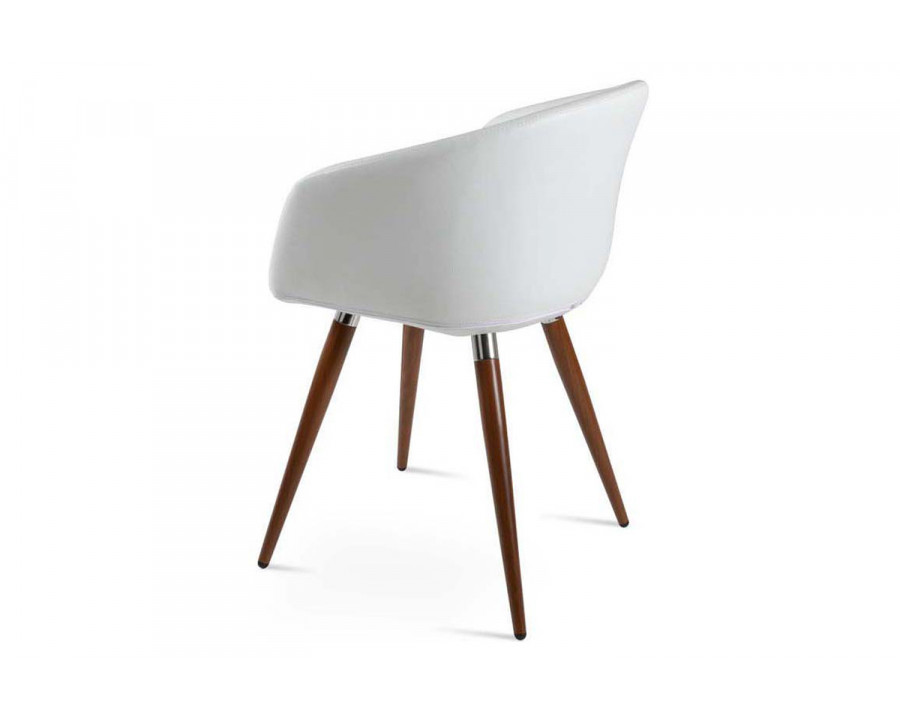 SohoConcept Tribeca Ana Dining Armchair - Walnut Venner Base