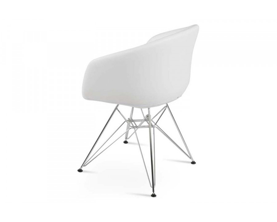 SohoConcept Tribeca Tower Armchair - Chrome Base