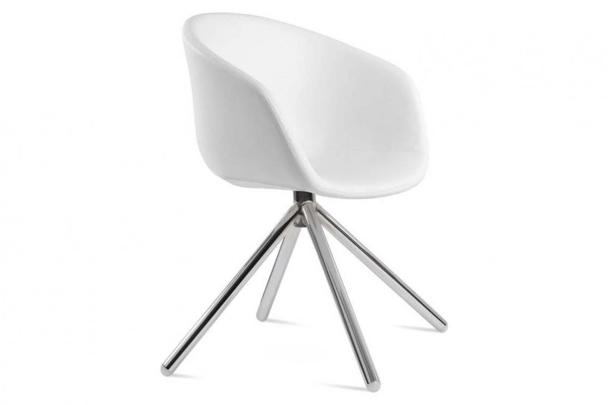 SohoConcept™ Tribeca Stick Swivel Armchair - Walnut Venner Base