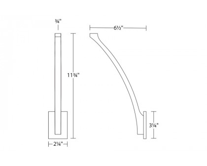 Sonneman - Profili Sweep LED Sconce