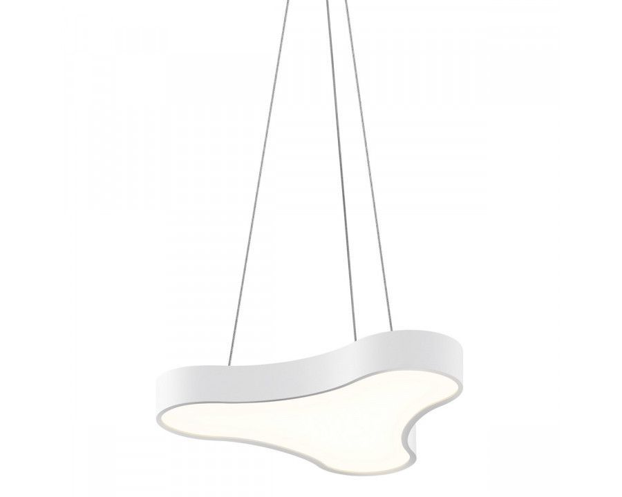 Sonneman Corso Rhythm LED Pendant - Textured White, 10 ft