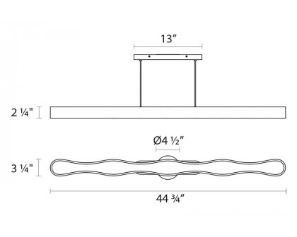 Sonneman - Corso Linear LED Pendant