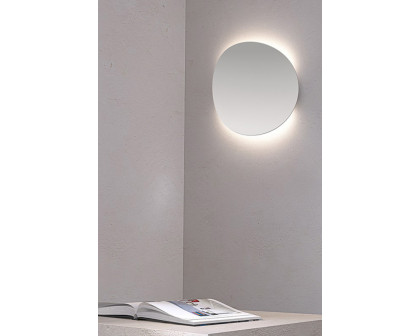 Sonneman Malibu Discs LED Sconce - Satin White, 10"