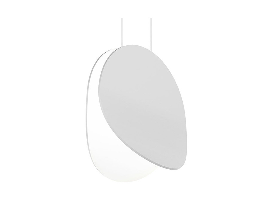 Sonneman Malibu Discs LED Pendant - Satin White, 7.5"