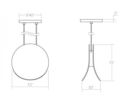 Sonneman Malibu Discs LED Pendant - Satin White, 7.5"