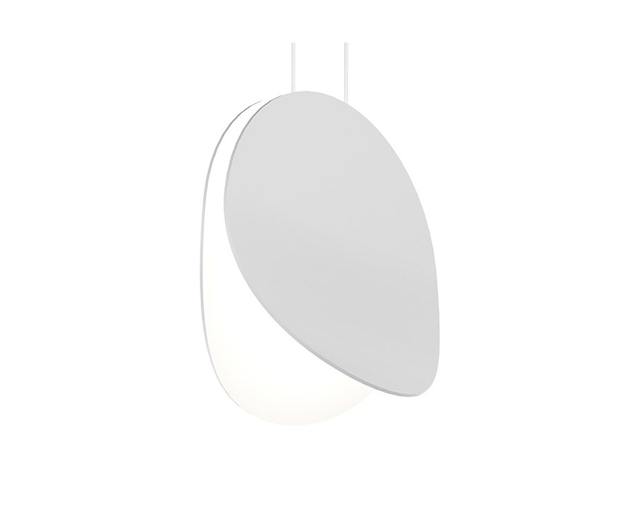 Sonneman Malibu Discs LED Pendant - Satin White, 10"