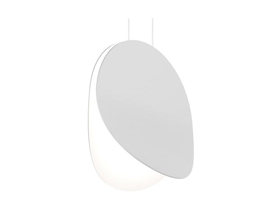 Sonneman Malibu Discs LED Pendant - Satin White, 14"