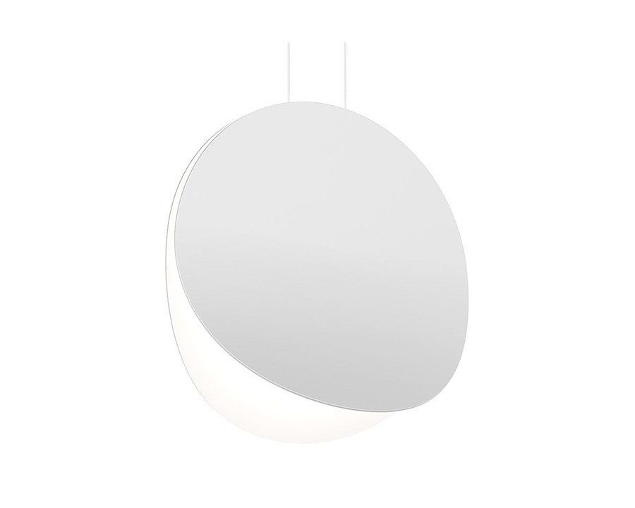 Sonneman Malibu Discs LED Pendant - Satin White, 18"