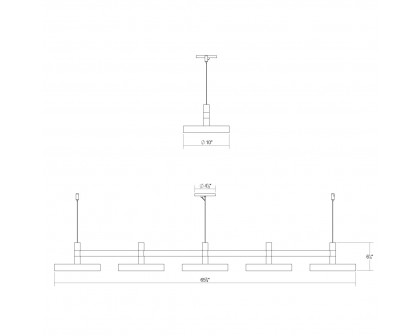 Sonneman Systema Staccato Linear Pendant - Pan