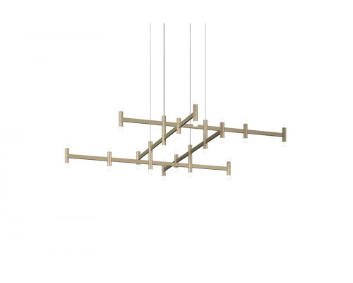 Sonneman Systema Staccato Hash Chandelier - Painted Brass, Standard