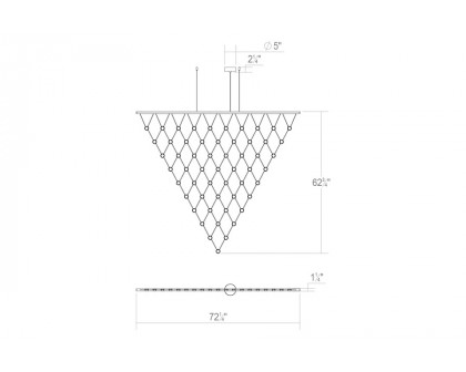 Sonneman - Constellation Galaxy Matrix Vertical LED Chandelier