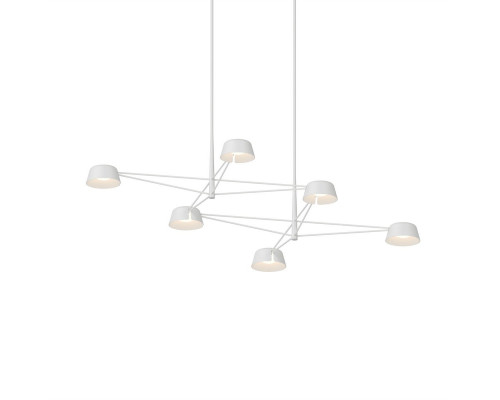 Sonneman Ray Chandelier - 6 Light, Warm Gray, Warm Gray Aluminum