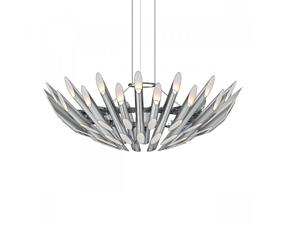 Sonneman Chimes Chandelier - Round, Polished Chrome