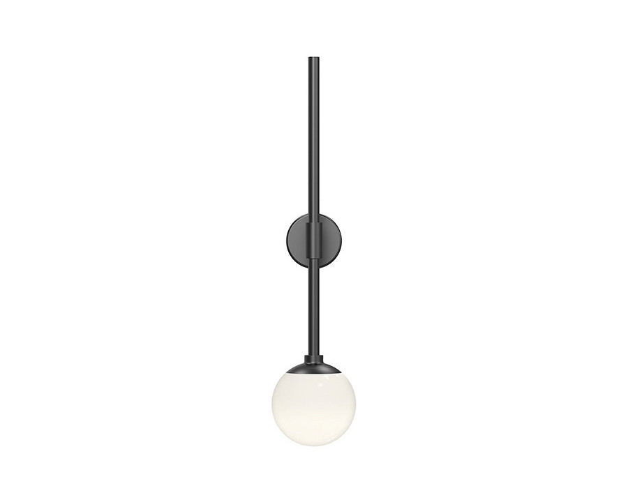 Sonneman Sabon Sconce - Satin Black, Single