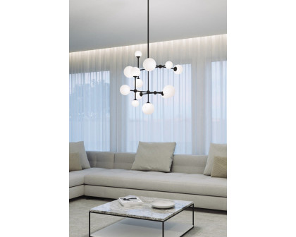 Sonneman Sabon Chandelier - Satin Black