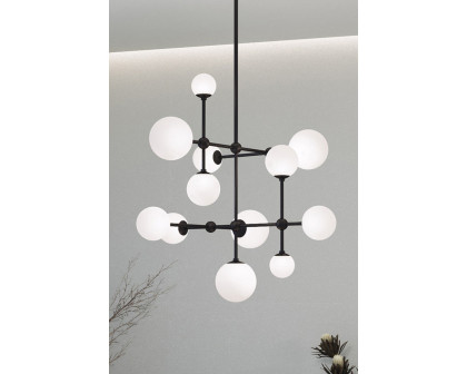 Sonneman Sabon Chandelier - Satin Black