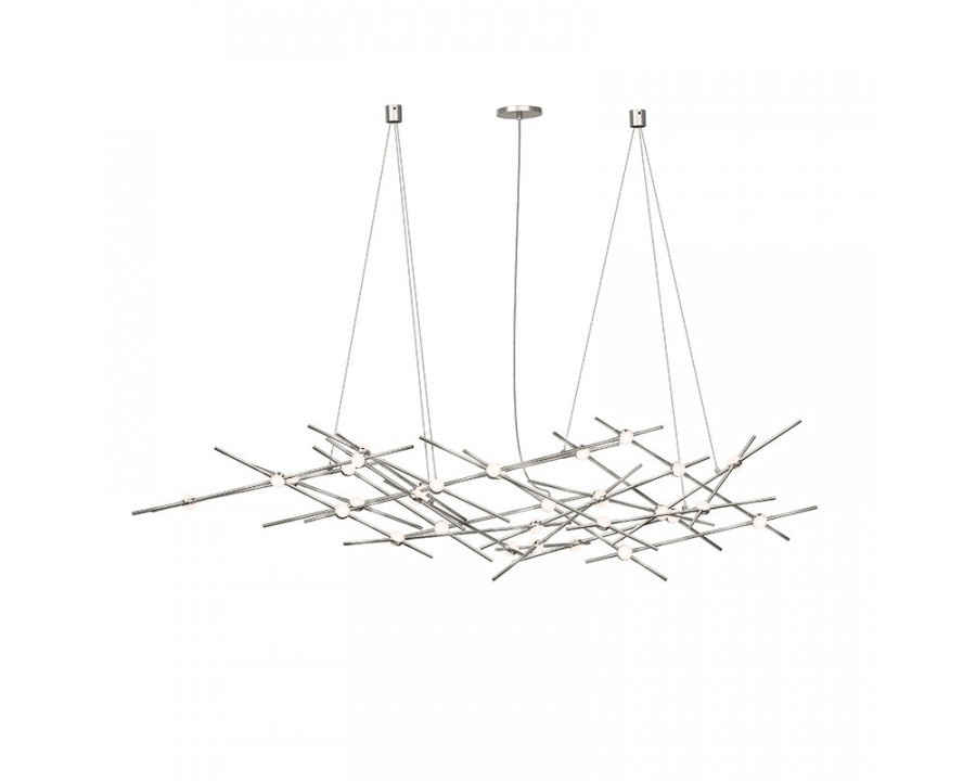 Sonneman Constellation Ursa Chandelier - Minor, Satin Nickel, White Optical Acrylic Lens