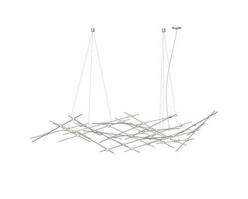 Sonneman Constellation Ursa Chandelier - Major, Satin Nickel, Clear Faceted Acrylic Lens