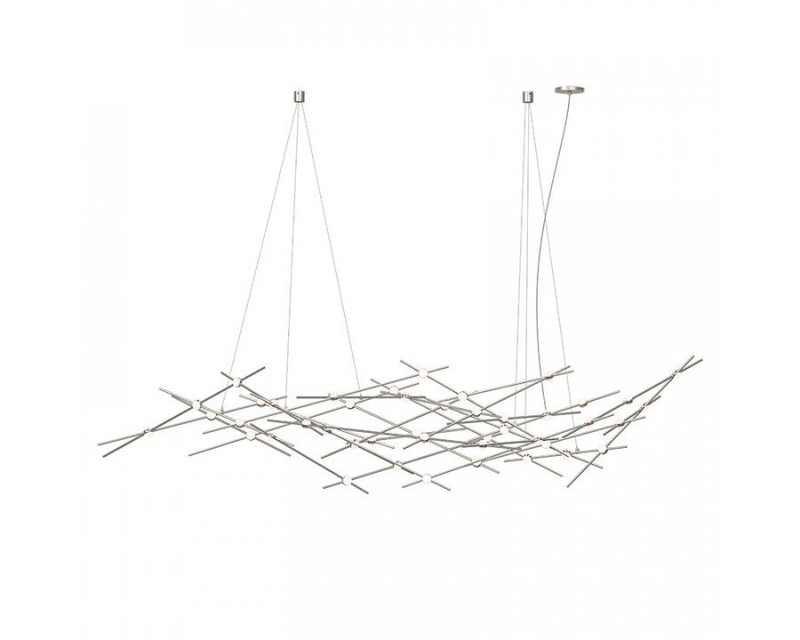 Sonneman Constellation Ursa Chandelier - Major, Satin Nickel, White Optical Acrylic Lens