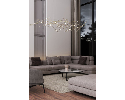 Sonneman Constellation Ursa Chandelier - Satin Brass, Major, White Optical Acrylic Lens, 3000K