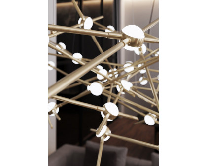 Sonneman Constellation Ursa Chandelier - Satin Brass, Major, White Optical Acrylic Lens, 3000K