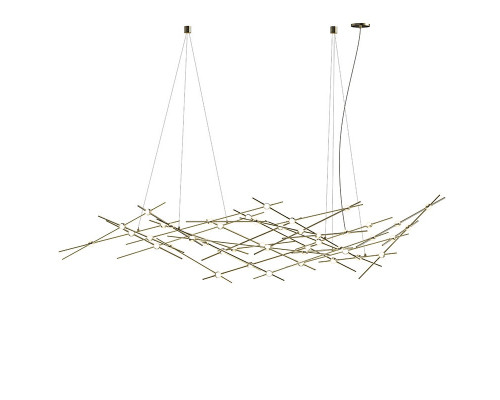 Sonneman Constellation Ursa Chandelier - Major, Satin Brass, White Optical Acrylic Lens