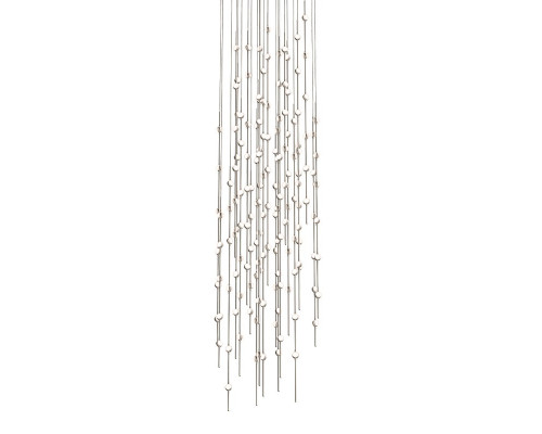 Sonneman Constellation Andromeda Chandelier - 25", Satin Nickel, White Optical Acrylic Lens