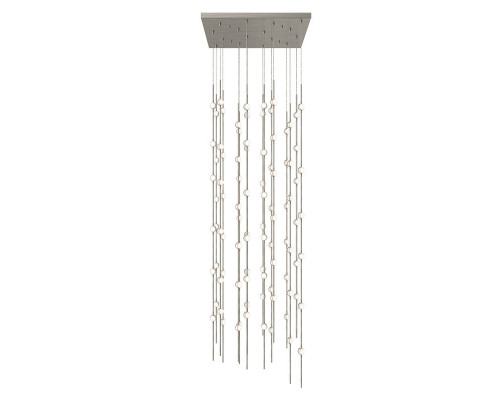 Sonneman Constellation Andromeda Chandelier - 24", Satin Nickel, White Optical Acrylic Lens