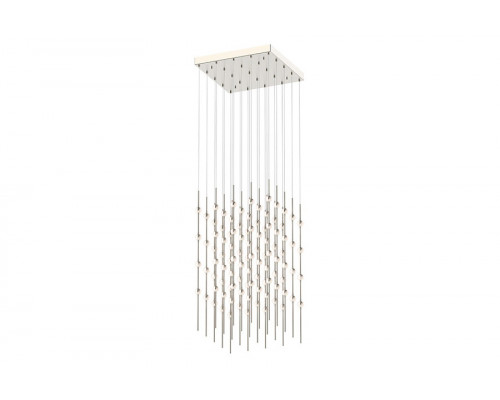 Sonneman Constellation Cosmic Cube Chandelier - Satin Nickel, 20", White Optical Acrylic Lens, 2700K