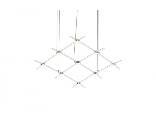 Sonneman Constellation Aquarius Chandelier - Satin Nickel, Minor, White Optical Acrylic Lens, 3000K