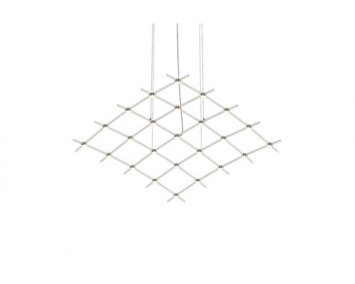 Sonneman Constellation Aquarius Chandelier - Satin Nickel, Medius, White Optical Acrylic Lens, 3000K