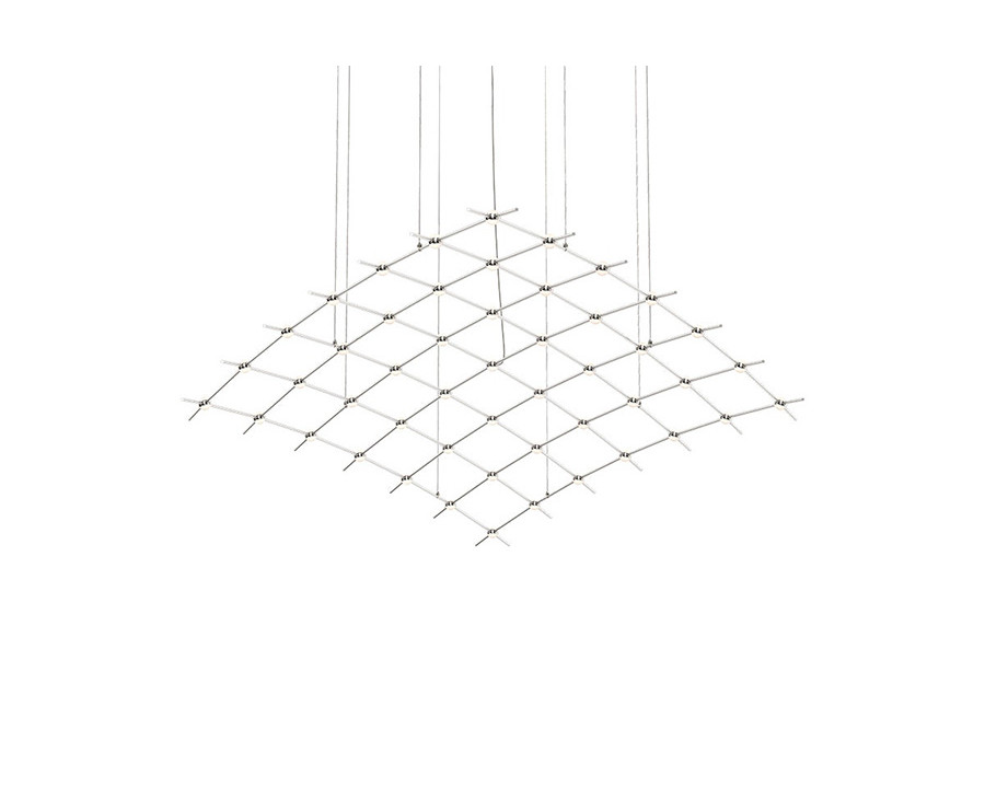 Sonneman Constellation Aquarius Chandelier - Satin Nickel, Major, White Optical Acrylic Lens, 3000K