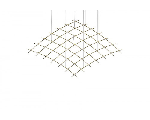 Sonneman Constellation Aquarius Chandelier - Satin Brass, Major, Clear Faceted Acrylic Lens, 3000K