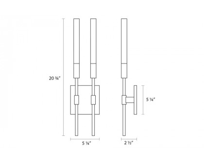 Sonneman - Wands LED Sconce