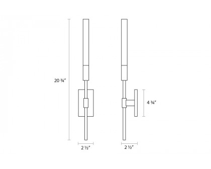 Sonneman - Champagne Wands Sconce