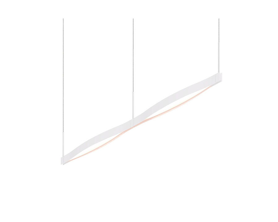 Sonneman Ola LED Pendant - Satin White, Double Linear