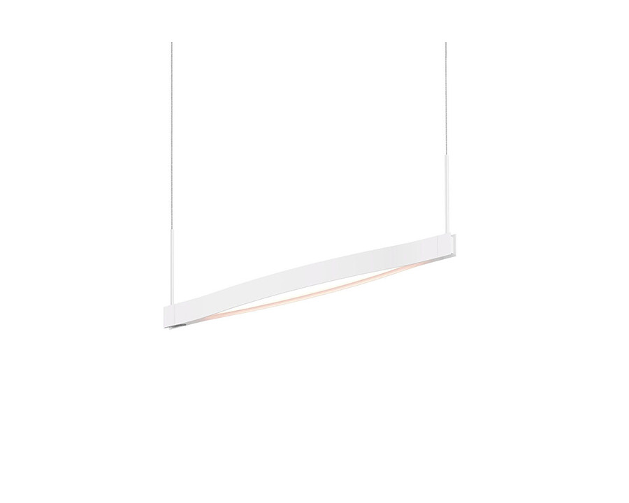 Sonneman Ola LED Pendant - Satin White, Single Linear