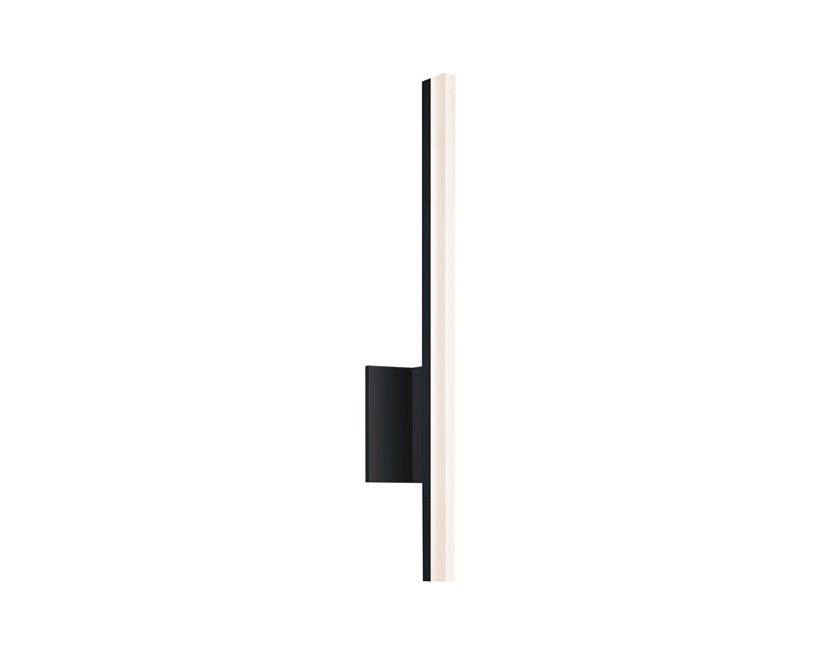 Sonneman Stiletto Dimmable LED Sconce/Bath Bar - Satin Black, 24"