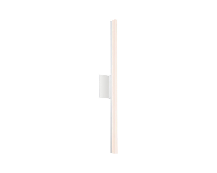 Sonneman Stiletto Dimmable LED Sconce/Bath Bar - Satin White, 32"