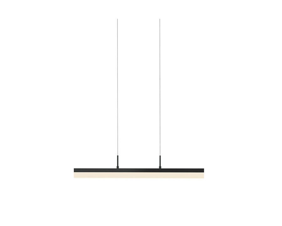 Sonneman Stiletto LED Pendant - Satin Black, 24"