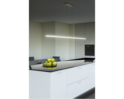 Sonneman Stiletto LED Pendant - Satin Black, 24"