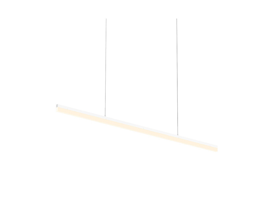 Sonneman Stiletto LED Pendant - Satin White, 60"