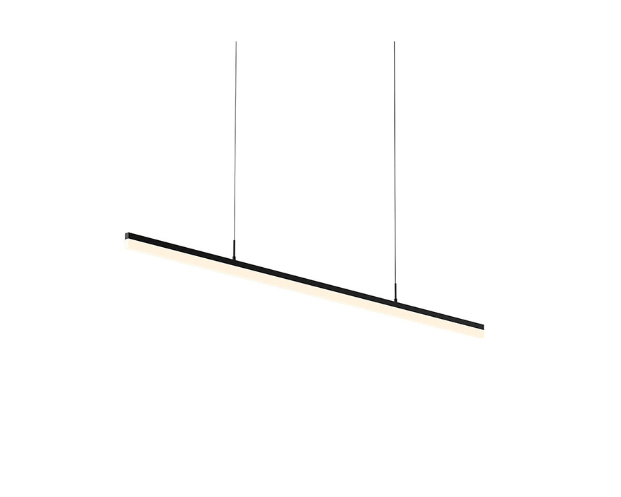 Sonneman Stiletto LED Pendant - Satin Black, 60"